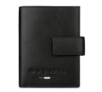 bugatti Romeo Tarjetero de Piel con Compartimento para Airtag y protección RFID, Cartera Fina, Negro