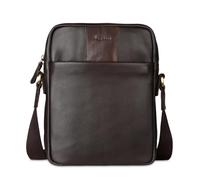 bugatti Ryan Bandolera de cuero, bolso de hombro con correa, bolso para hombre en marrón