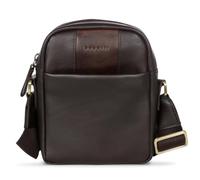 bugatti Ryan Bandolera de cuero, bolso de hombro para hombre, bolso con correa, marrón