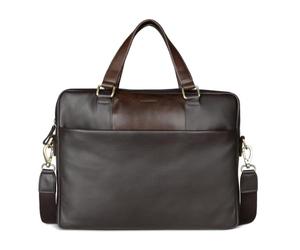 bugatti Ryan Maletín de cuero vacuno con compartimento para portátil de 15", bolso para hombre