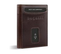 bugatti Secure Slim Cartera Protección RFID Piel 8 cm marrón
