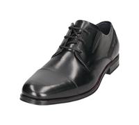bugatti Derby mit Textileinsatz und Querkappe, Cordones Hombre, Negro, 45 EU