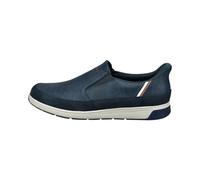 bugatti Slip On mit Einfachem Ein Ausstieg und Gummizug, Mocasín Hombre, Azul Oscuro, 45 EU