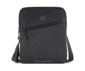 bugatti Universum Bolso bandolera para hombre, con compartimento para tablet, pequeño - Negro