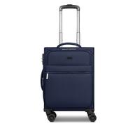 BUGATTI Maleta de cabina para hombre y mujer | Carro pequeño de 36,5 x 19,5 x 55 cm de material de poliéster flexible de alta calidad | extensible y doble rollo | Serie Valencia Soft