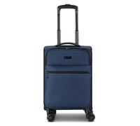 BUGATTI Maleta de cabina para hombre y mujer | Carro pequeño de 36,5 x 19,5 x 55 cm de material de poliéster flexible de alta calidad | extensible y doble rollo | Serie Valencia Soft