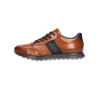 bugatti Vollleder-Sneaker im Businesslook mit Schriftzug An Der Seite, Zapatillas Hombre, Cognac 6300, 44 EU