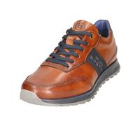 bugatti Vollleder-Sneaker im Businesslook mit Schriftzug An Der Seite, Zapatillas Hombre, coñac, 41 EU