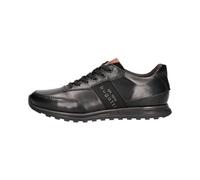 bugatti Vollleder-Sneaker im Businesslook mit Schriftzug An Der Seite, Zapatillas Hombre, Negro 1000, 46 EU