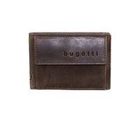 bugatti Volo Cartera Hombre Pequeña en Piel con Monedero - Marrón