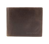 bugatti Volo Monedero de Piel para Hombre, con Compartimento para Monedas, Formato Horizontal - Marrón