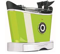 BUGATTI, Volo, Tostador Eléctrico con Asas, 4 Funciones, 6 Niveles de Tostado, Diseño Innovador, Cuerpo en Acero Inoxidable, Potencia 930 W, Color Cromo (Manzana Verde)