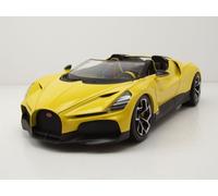 Bugatti W16 Mistral Amarillo Coche a Escala 1:18 Bburago