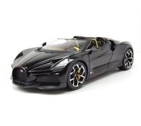 Bugatti W16 Mistral Negro Modelo Coche 1:18 Bburago Die-Cast