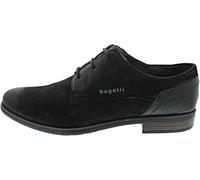 bugatti Zapatillas de Negocios para Hombre con Elegantes líneas con Cordones, Color Negro, Talla 46 EU, Negro, 46 EU