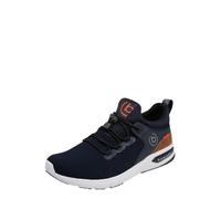 bugatti Zapatillas deportivas bajas 'Numbis' azul oscuro / marrón / antracita / rojo neón 41 azul oscuro / marrón / antracita / rojo neón