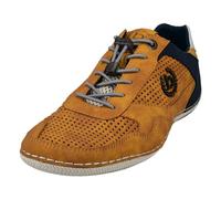 Bugatti Zapatillas Informales para Hombre con Suela Flexible, Cordones con Espuma viscoelástica, Cordones elásticos, Amarillo, 48 EU