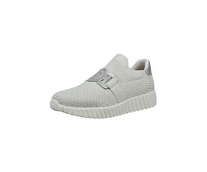 bugatti Zapatillas sin cordones plata / blanco 38 plata / blanco