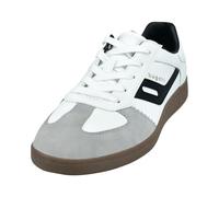 bugatti Zapatos de trabajo para hombre con cordones, White Grey 2015, 45 EU Larga