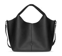 bugatti Zoe Shopper grande para mujer, espacioso bolso bag-in-bag de cuero sintético en negro