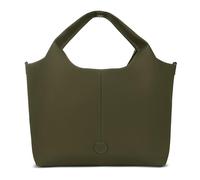 bugatti Zoe Shopper grande para mujer, espacioso bolso bag-in-bag de cuero sintético en oliva