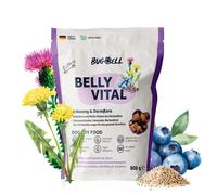 BugBell BellyVital Pienso 5×800 g - Hipoalergénico, sin cereales, con proteína de insecto, psyllium, prebióticos y arándanos