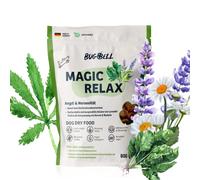 BugBell MagicRelax Pienso 800 g - Hipoalergénico, sin cereales, con proteína de insecto, cáñamo, hierbas y Omega-3