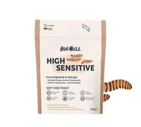 BugBell Snack hipoalergénico para Perros de 60 g, Solo Cuatro componentes, Sensible, Protege el estómago, para Perros alérgicos, Insectos