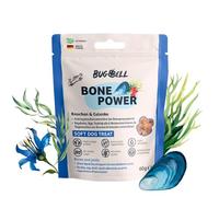BugBell Snack para Perros sin Cereales para Huesos y articulaciones, 60 g, para artrosis, luxación rotuliana, con mejillón de Labios Verdes, espirulina, Corteza de Sauce y Garra del Diablo