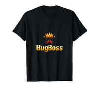 BugBoss Retro Pixel Debugging Humor Corona y Bug Camiseta
