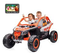 Buggy 24V Can-Am Maverick, 4 Motores DE 200W, MP4, RC Parental (Naranja)