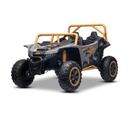 Buggy eléctrico Artic Cat XXL 4x4 24V, Gris, Dos plazas, Ruedas EVA Blandas, Motores potentes, batería de Litio, Reproductor MP3 con Bluetooth, suspensión Trasera, Asientos de Cuero sintético