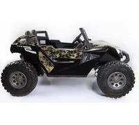 Buggy Playa 24V Camuflaje, Alta Velocidad 15km/h, 2 plazas, 4 Motores 24V, Mando RC, Asiento Cuero, Ruedas Goma