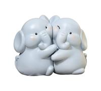 BUGH Elephants Libro Fine-Tiendas de estanterías de estatuilla para Animales Decorativos, Tapa del Libro Decorativo Creativo sin Slip | La Resina Moderna para Libros Pesados, Etapa del Titular