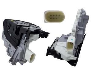 BUGIAD Cerradura de puerta EJE TRASERO LADO DE PASAJERO DERECHA Número de enchufes de contacto: 7 BDL14027 Compatible con VW Passat B7 Variant 365 Passat B6 Variant 3C5 Passat B6 Sedán 3C2, SKODA