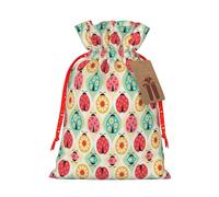 Bugs - Bolsa de Navidad práctica con estampado de dibujos animados con cordón, 4.7 x 6.9 pulgadas para Navidad, Halloween