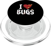 Bugs I Love Bugs Insectos Entomología Mariquita Mariposa PopSockets PopGrip para MagSafe