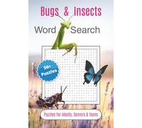 Bugs & Insects Word Search Puzzle Book: Word Searches with Easy to Read Print about Bugs, Insects, Animals and more | 6x9 inches, 110 pages | 50+ ... Gift for Vacations, Holidays and Free Times