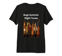 Bugs Summer Night Tunes Funny Musical Insect Design para niños Camiseta Premium
