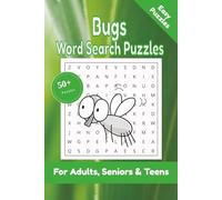 Bugs Word Search Puzzle: 50+ Puzzles Word Search Easy to Read about Bugs and More | 6x9 inches, 110 pages | Gift for Bugs & Insects Lover