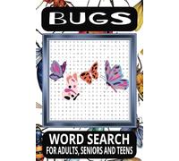 Bugs Word Search Puzzle Book: Large Print with Bug Themed Word Find Puzzles | 6x9 inches, 110 Pages | 50+ Puzzles... Gifts for Vacations, Holidays and Free Time