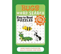BUGS WORD SEARCH PUZZLE BOOK: Word Searches with Easy to Read Print about BUGS, INSECTS, ARACHNIDS, and More | 6 x 9 inches, 110 pages | 50+ Puzzles…Gift for Vacations, Holidays, and Leisure Times