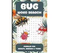 Bugs Word Search Puzzle Book: Word Searches with Easy to Read Print about Bugs, Insects, Bugs Species and More | 6x9 inches, 110 pages | 50+ Puzzles ... Gift for Vocations, Holidays and Free Times