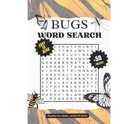 Bugs word search puzzle book: Word searches with easy to read print about Bugs, Insects,Butterflies and more | 6x9 inches, 110 pages | 50+ puzzles ... Gift for vacation, holidays, and leisure time