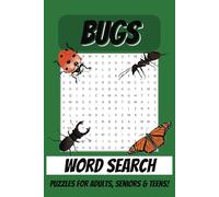 Bugs Word Search Puzzle Book: Word Searches with Easy to Read Print about Bugs, Insects, Nature and More | 6 x 9 inches, 110 pages | 50+ Puzzles, Gift for Vacations, Holidays and Leisure