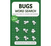 Bugs Word Search: Puzzle Book Word Searches with Easy-to-Read Print about Insects, Spiders, Worms, and More | 6x9 inches, 110 pages | Perfect Gift for Nature Lovers, Kids, and Adults