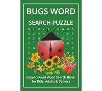 Bugs Word Search Puzzle: Easy-to-Read Word Search Book for Kids, Adults & Seniors - Includes 50+ Puzzles Featuring Insects, Spiders, Bugs, and more | ... Nature Lovers, Puzzle Fans, and Curious Minds