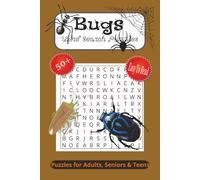 Bugs Word Search Puzzle: Word Searches with Easy to Read Print about Bugs, Insects, Spiders and more | 6x9 inches, 110 pages | 50+ Puzzle... Gift for Vacations, Free Times, Holidays