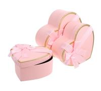 BUGUUYO 1 Juego caja de cajas de cajas de corazones de san valentin cajas de recuerdos de fiesta cajas de recuerdos de boda cajas de dulces en forma de corazon cartulina rosa