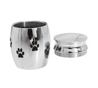 BUGUUYO 1 Pieza urna para pequeño Mascota Hueso ser Llave ataúdes Ceniza Pet Ash Can Tanque de cremación ataúd conmemorativo ataúd cinerario Tarro cinerario Acero Inoxidable